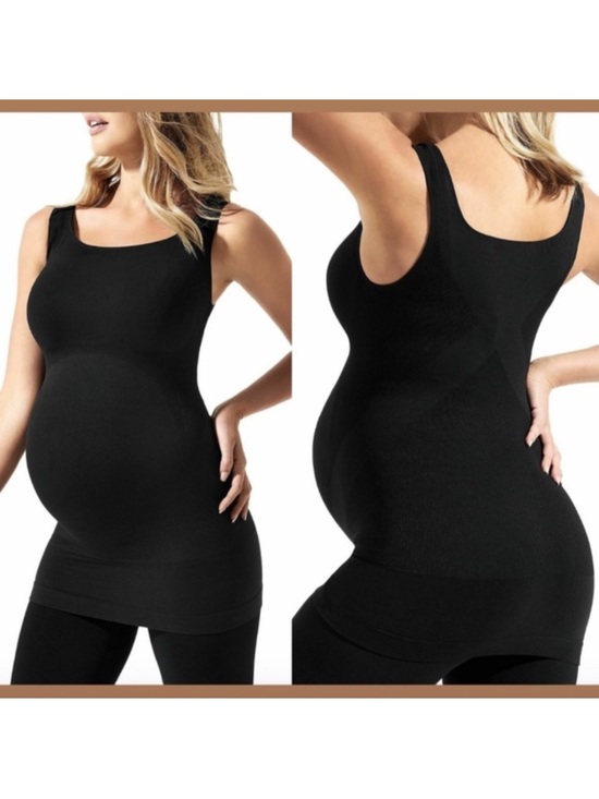 BLANQI Tops - BLANQI Seamless Maternity Support Tank - Black